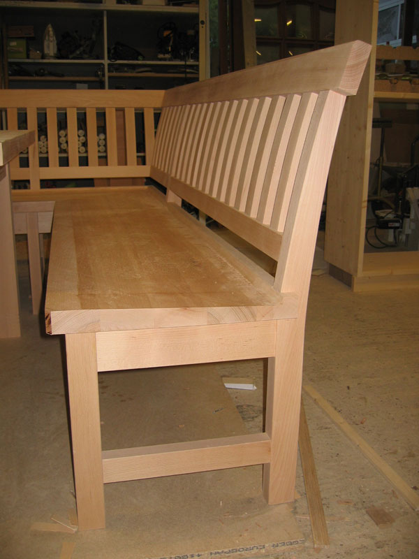 Bank hergestellt von Tischlerei Breidenbach und Flocke