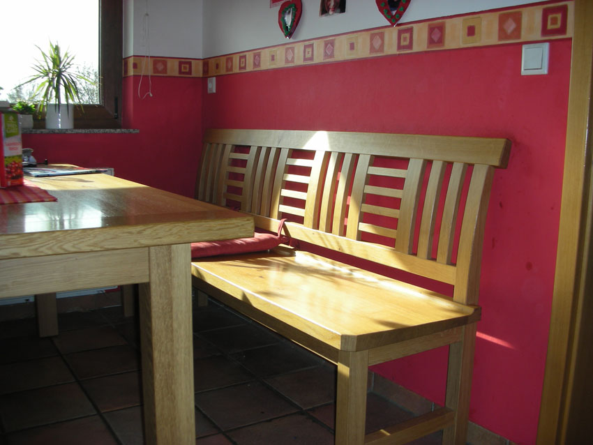 Bank hergestellt von Tischlerei Breidenbach und Flocke