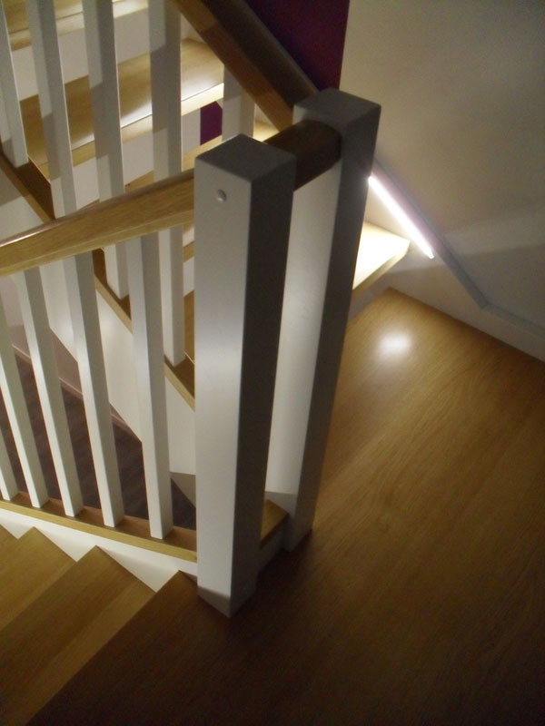 Individuell angfertigte Treppe von der Tischlerei Breidenbach und Flocke aus Marsberg-Meerhof